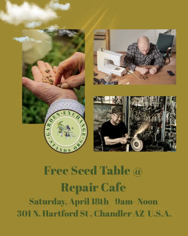 Free Seed Table During the Repair Cafe April 2026